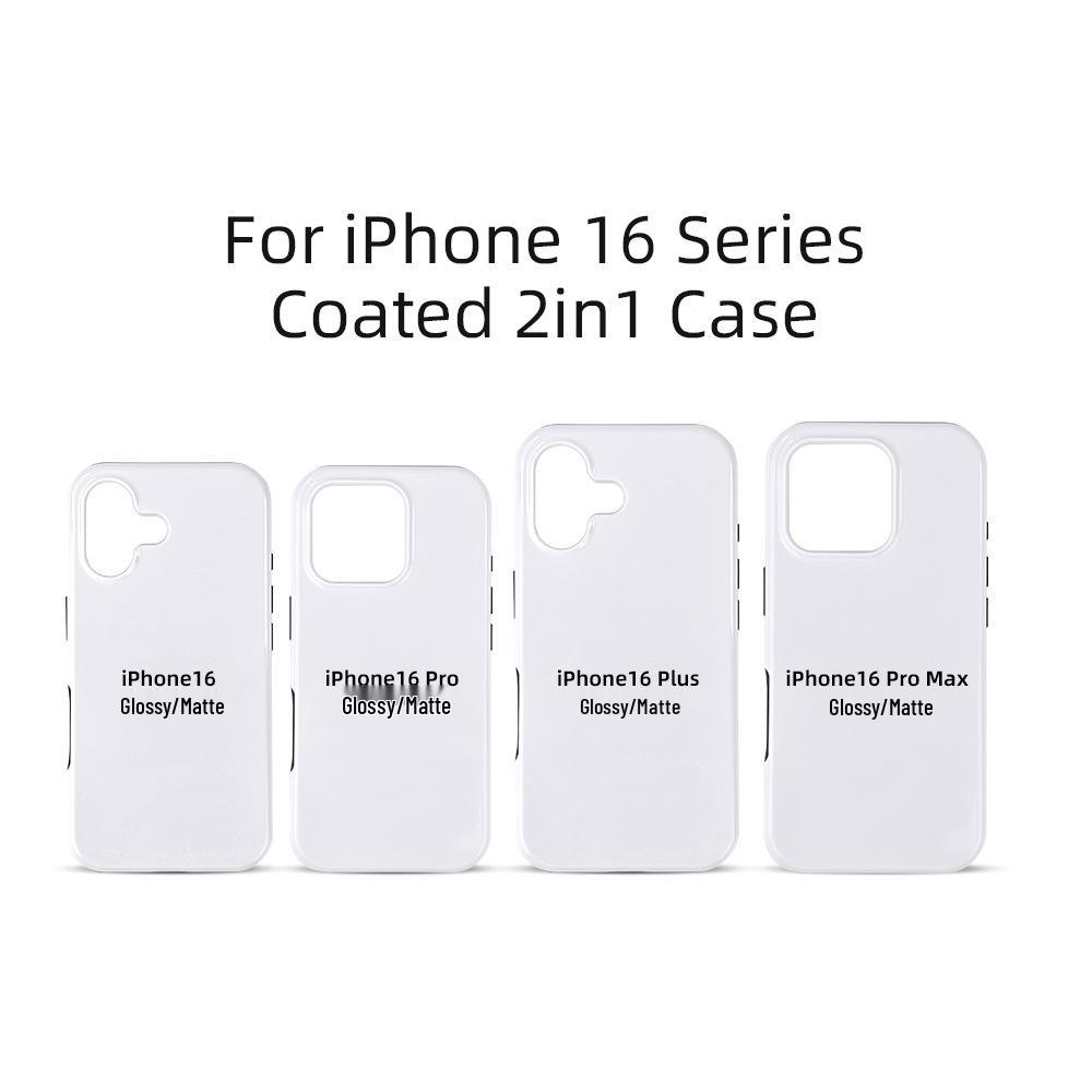 Чехол iPhone 16 с пленочным покрытием, два в одном, для термотрансферной сублимации, для Apple Promax