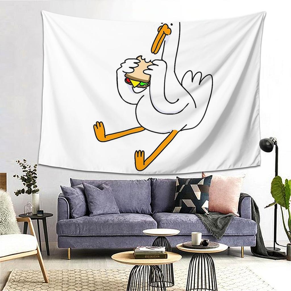 Sandwich Goose Tapestry Decoration Art Aesthetic Tapestries for Living Room Bedroom Home Wall Cloth Wall Hanging