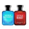 Sport EDT Perfume For Men - 50ml | Aromatic, Sweeet, Sensual and Musky Notes & Beast EDT Perfume For Men - 50ml | Woody, Smokey Heart Notes