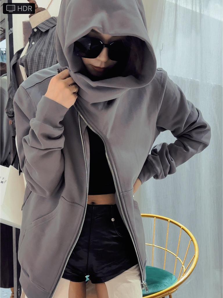 SUBHUMAN Men's Unisex Autumn/Winter Fleece Hoodie Jacket - Wind Wizard Hat Style