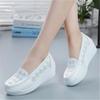 Женская обувь, новые женские кроссовки из натуральной кожи, туфли на платформе, белые женские повседневные туфли на плоской подошве, удобная обувь для мам