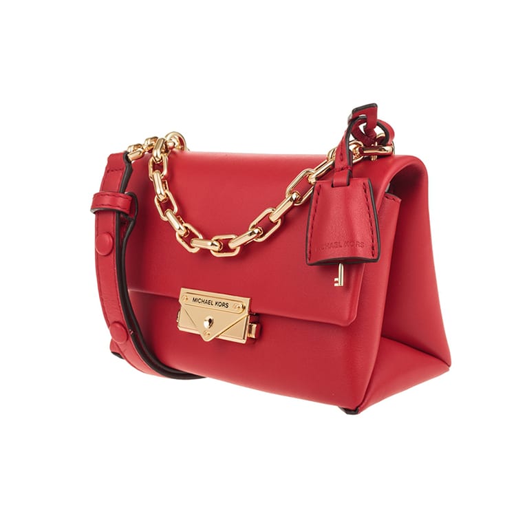Michael Kors Кожаная сумка через плечо Cece Обычная Женская Ярко-красный 32S9G0EC0L-BRIGHT-RED