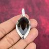 Ювелирные изделия с дымчатым топазом, кулон из драгоценного камня ручной работы, кулон из стерлингового серебра 925 пробы, антикварные ювелирные изделия, для подарка на помолвку