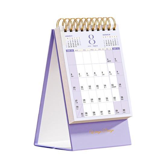 Мини настольный календарь 2026 Янв.2026 - Дек.2026 12-месячный планировщик Двойной проволочный переплет Стоячий перекидной Маленький настольный календарь для дома и офиса