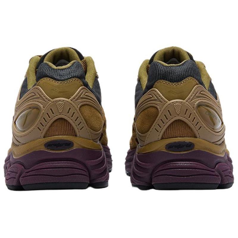 SAUCONY Унисекс кроссовки для бега ProGrid Omni 9 коричнево-зеленые мягкие удобные S70897-5