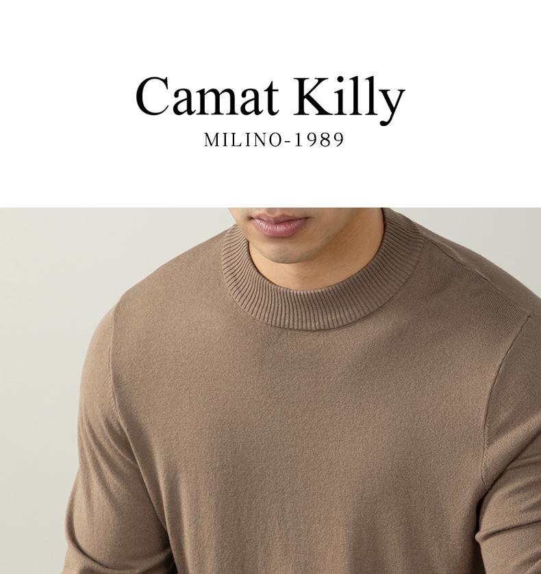 CamatKilly • Мужская мягкая трикотажная одежда: Роскошный, Плотный, Противоскатывающийся, Высокоэластичный Базовый Слой для Осени и Зимы.