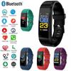 Sport Smart Watch Band Silicone Straps Women Men HD Large Screen Heart Rate Blood Pressure Fitness Wristband Fit Bit iOS Android