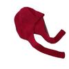 Warm ear protection knitted hat women's autumn and winter solid color Korean Dongda fashion wool hat strap bag head Lei Feng hat