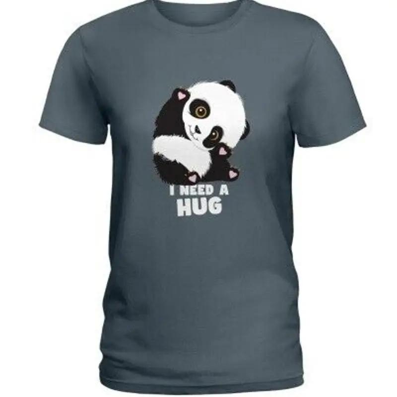 Funny Panda T Shirt Ladies