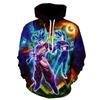 Glow Power Series Print Hoodie, Multiple Energetic Warrior and Bright Aura Graphics Full Graphic Loose Pullover, Great for Fantasy Cosplay Outings