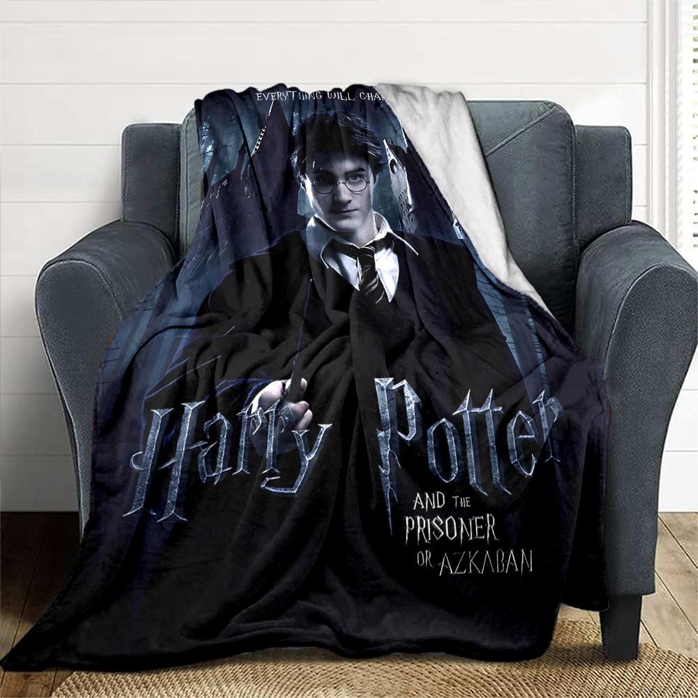 1pc Harry Potter Prisoner of Azkaban Flannel Blanket Soft Warm Throw for Home, Office, Travel, All-Season Cozy Bedding GiftL1193