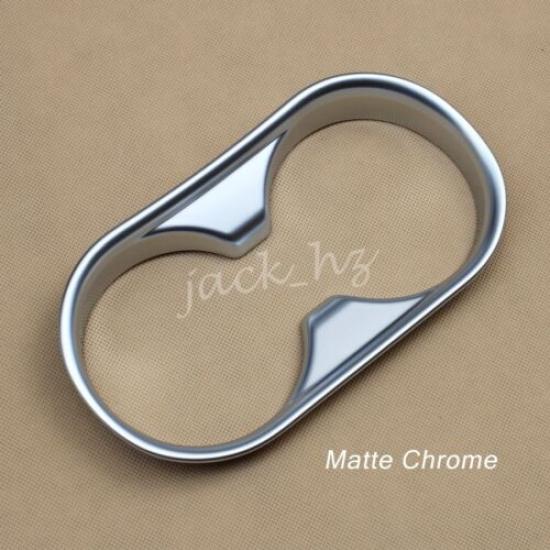 Matte Chrome Interior Cup Holder Cover Trims For Mazda CX5 2017-2025 Accessories