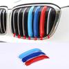 3pcs/set Front Grill Trim Decoration Sport Stripes Emblems Car Styling For BMW X1 F48 2016- Accessories New Arrivals
