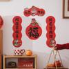Chinese Style Snake Year Couplet Cartoon Door Stickers Four-character Couplet  for Wall Window Door