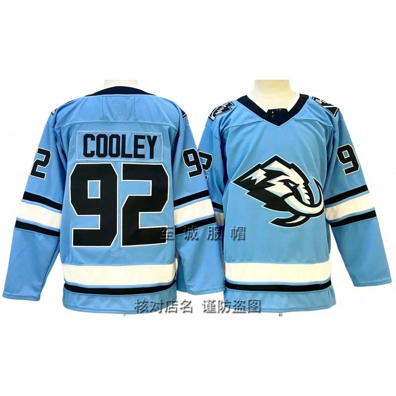 Vintage Utah Mammoth Ice Hockey Jersey 92 Embroidered Retro Practice Shirt Men Cotton Blend