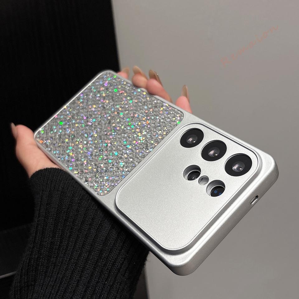 Новый чехол для телефона с магнитом и блестками для Samsung Galaxy S26 S23 S24 S2 S22 FE Ultra Note 20 Блестящий защитный чехол