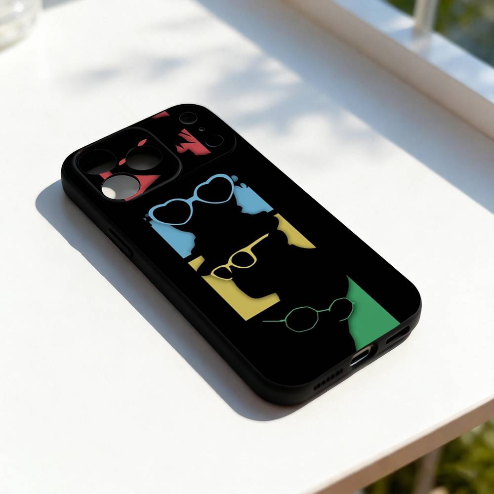 G-Gorillaz Rock Band Cool Phone Case For iPhone 11,12,13,14,15,16,17,Pro,Max,Plus,E,SE4,Air,Mini Black Soft Cover