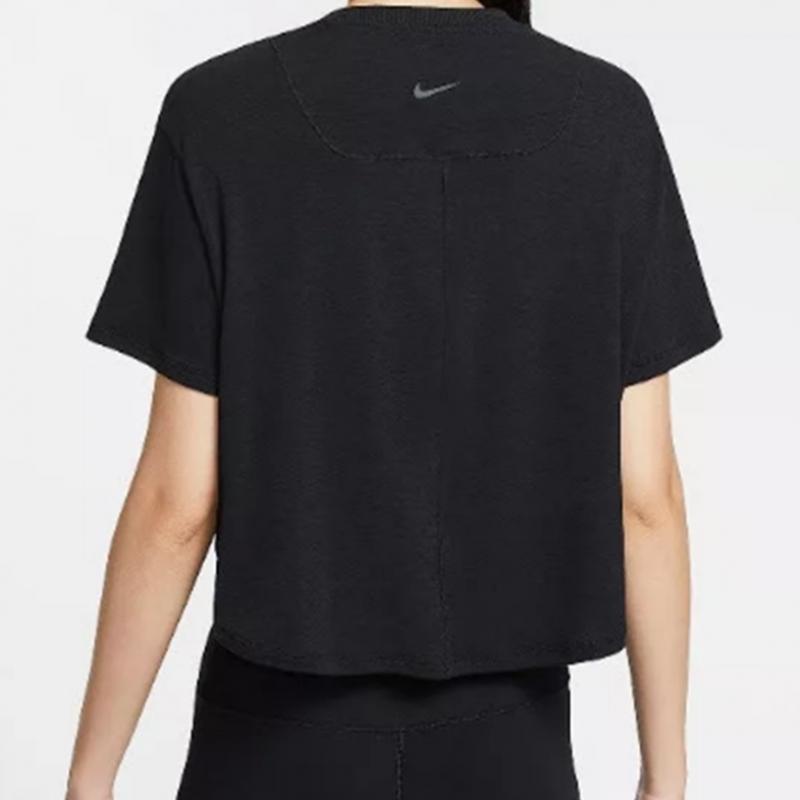 Nike Женский укороченный топ с короткими рукавами S Dry Fit Be2 Hj1066 010