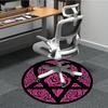 1pc Rose Floral Office Round Area Rug, Under Office Chairs Bedroom Living Room Home Decor, Room Deco, Available in Various Sizes