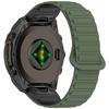 Two-Color Magnetic Quick-Release Silicone Watch Band for Garmin Fenix 8/7X/7S/6X/5S Plus