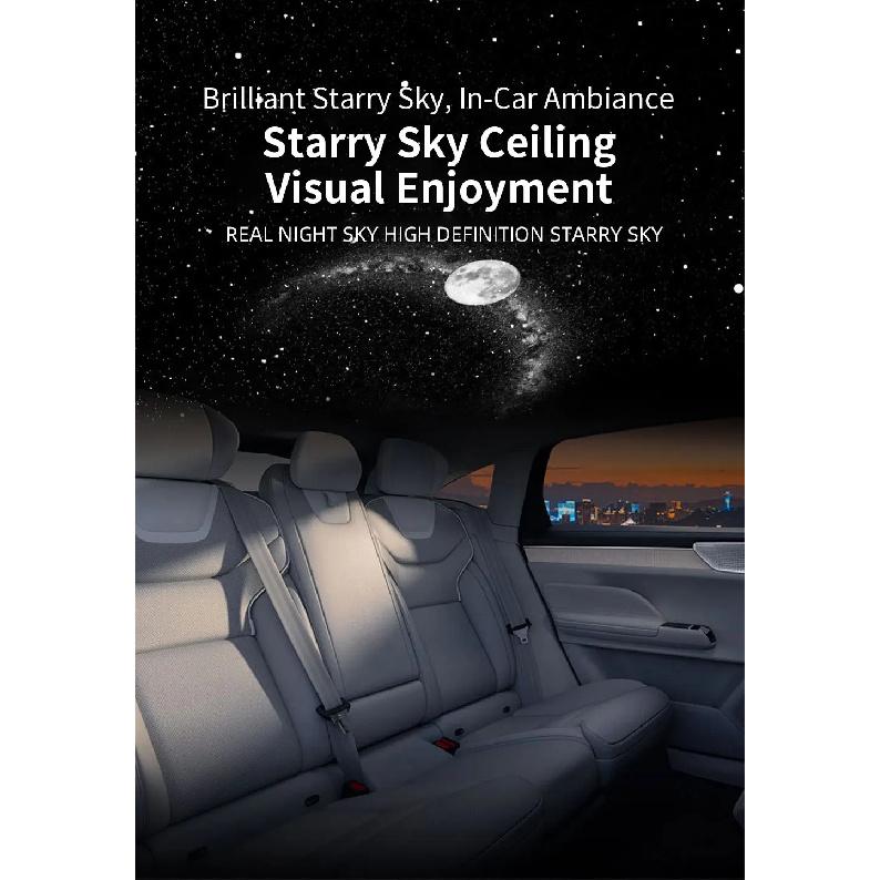 Car Interior Roof Star Light LED Starry Atmosphere USB Projector Decoration Night Party Light Decor Romantic Saturn Galaxy Light