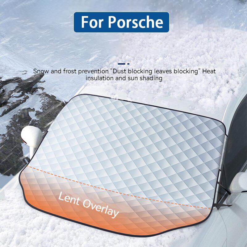 For Porsche Cayman 911 Panamera Cayenne 718 Macan Cayenne Car Front Windshield Sunshade Prevention Snow Shield Waterproof Cover