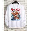 Harajuku Comics Sea Sushi Noodles Hoody Men Oversized Fashion Casual Fleece Pullover Clothing