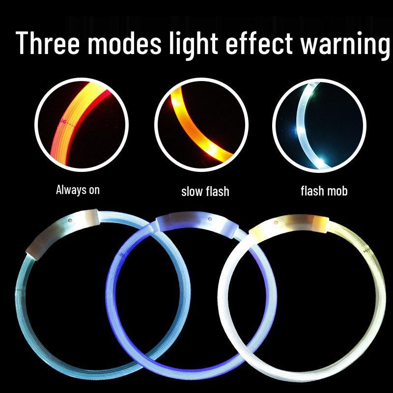 Светодиодный ошейник для собак с USB-подзарядкой - Светящийся, Подходит для всех пород