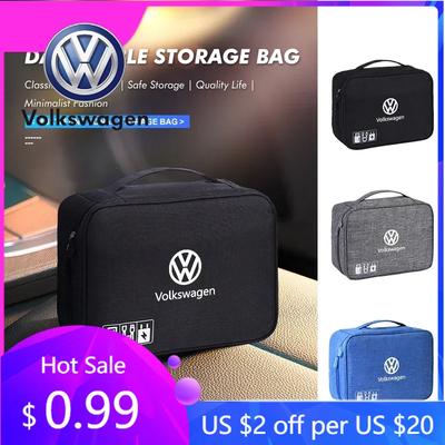 2026 Горячий Для Автомобиля Volkswagen VW Дорожный USB-Кабель Сумка для Хранения Жесткий Диск Зарядное Устройство Органайзер Для Volkswagen Polo Jetta Sagitar Magota