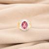 Pink Tourmaline Gemstone 925 Sterling Silver Jewelry Handmade Oval Shape Ring RR-61-7