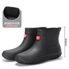 Fashion low-top rain shoes women's short tube outer wear new adult rain boots work non-slip women's water shoes