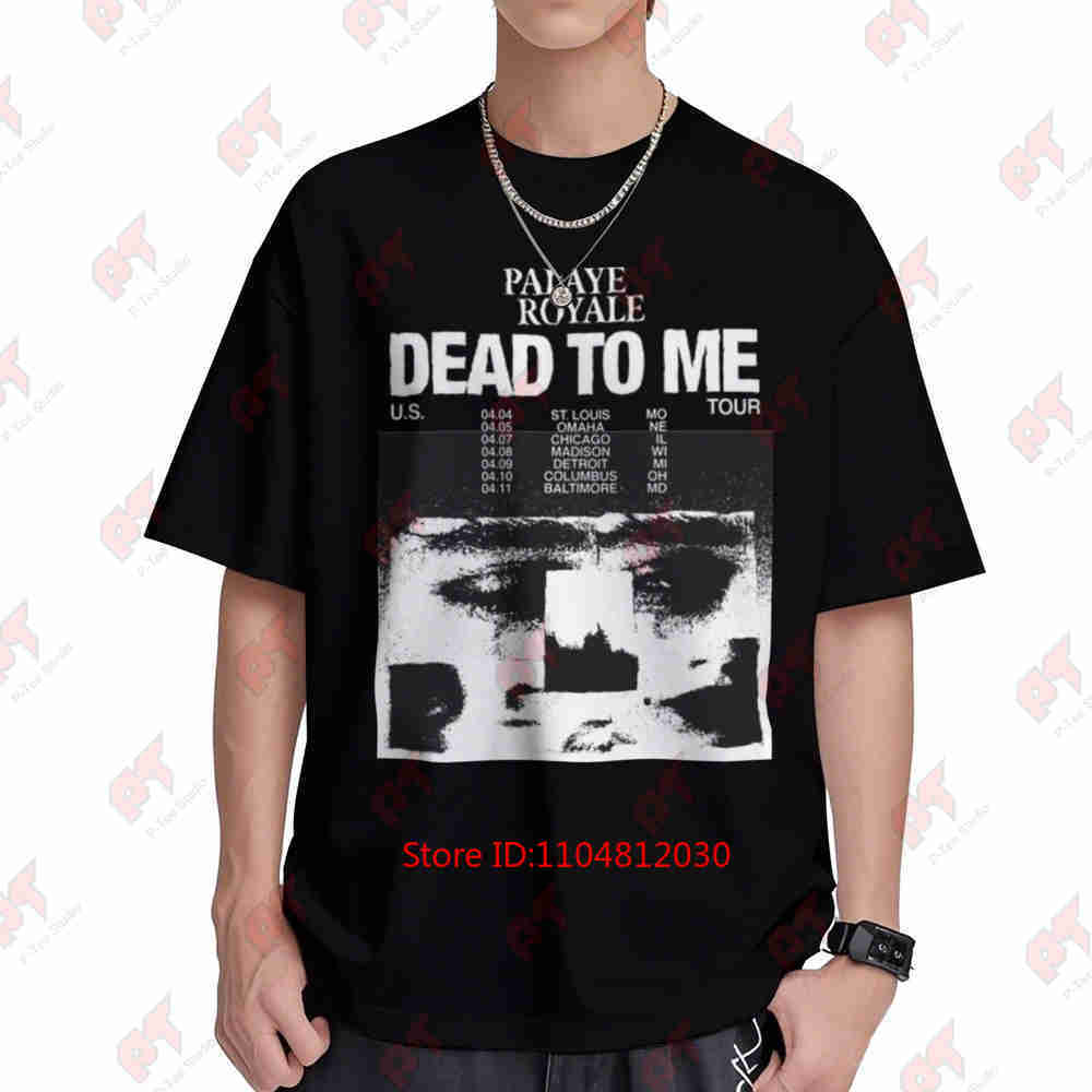 Palaye Royale Band Dead To Me Tour Short Sleeve Tee 100% Cotton T-Shirt