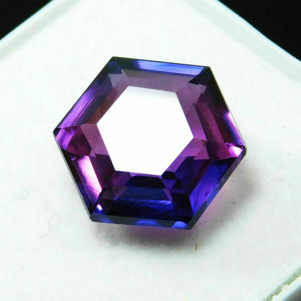 Natural Purple Tanzanite Loose Gemstone 7.32 ct Fancy Shape for Jewelry Making and Gem Collections