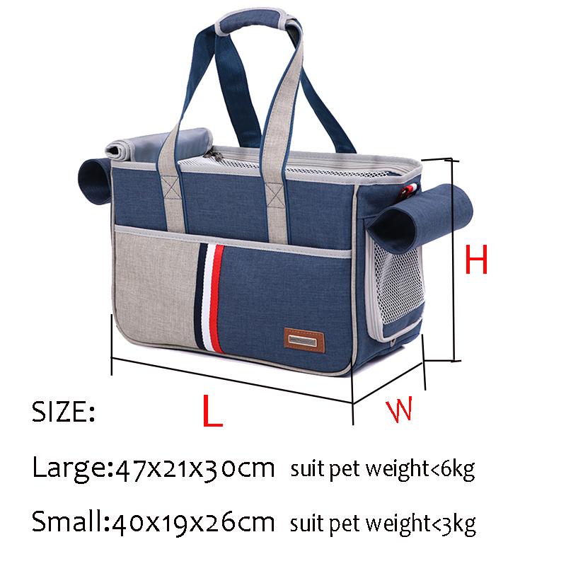 New Canvas Pet Dog Bag Cat Dog Carrier Tote Luggage Bag Traveling Portable Shoulder Bag Convenient Fashion Chihuahua