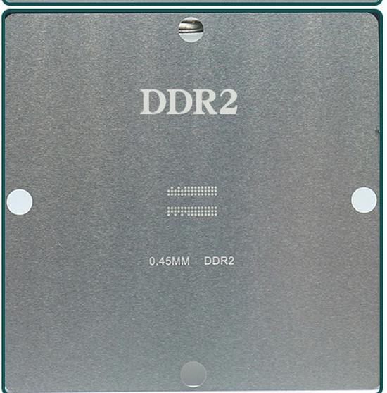 BGA Memory Steel Stencil Set: 90x90 Solder Paste for DDR2, DDR2-4, DDR3, DDR5 Graphics Memory (12/14 Pieces)