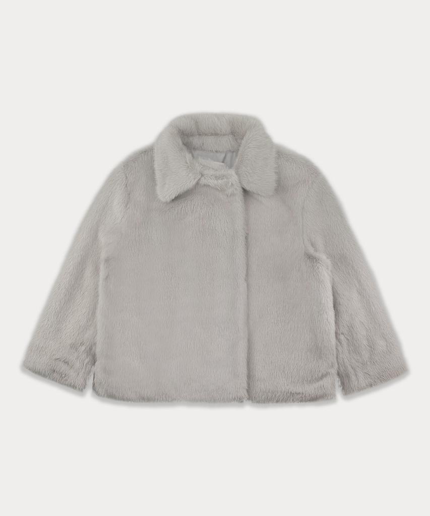 Somewherebutter Half Fur Jacket - Light Gray