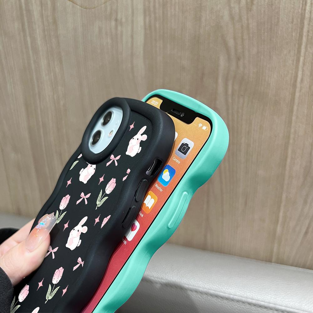 Чехол для телефона Macaron из мягкого силиконового материала с большой волной и кромкой, противоударный защитный резиновый чехол для iPhone Samsung Huawei Honor Xiaomi Redmi OnePlus Moto