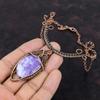 Lepidolite Necklace Copper Wire Wrapped Necklace Adjustable Necklace Gemstone Jewelry Handmade Boho Style Necklace Copper Wire Wrap Jewelry