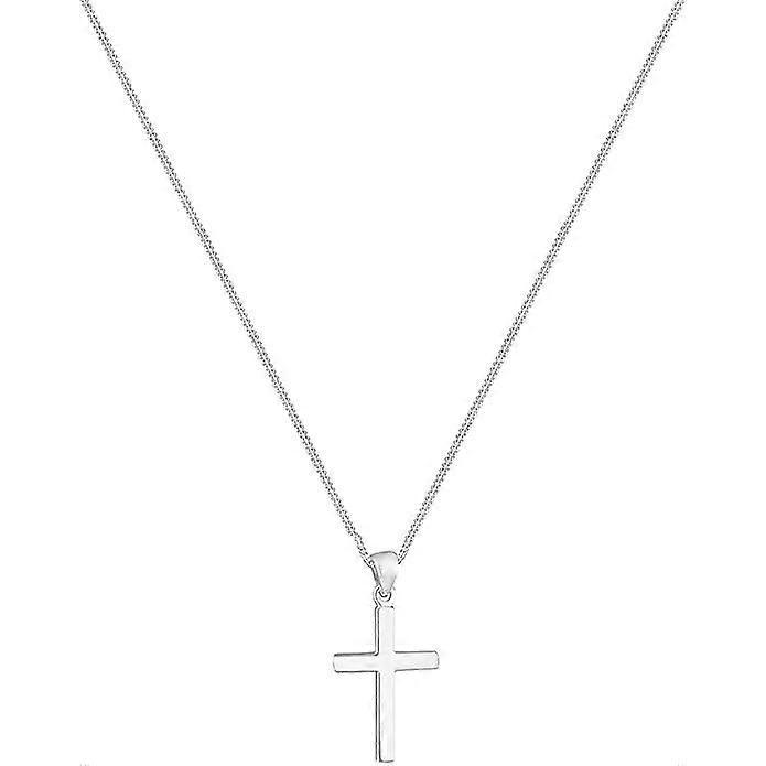 Dww-1 x S925 Sterling Silver Necklace with Classic Cross Pendant for Women