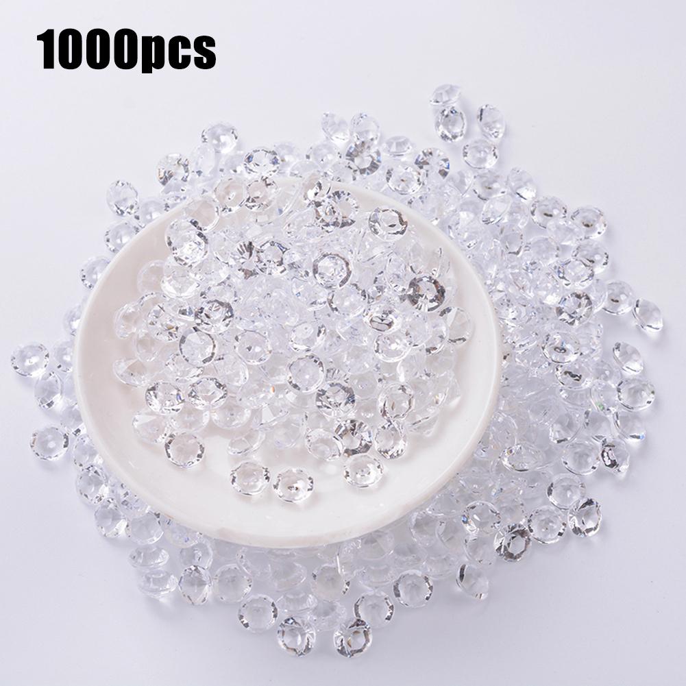 Convenient Acrylic Diamond 1000 Pcs/set Home Decoration Transparent Wedding 1000 pcs/set Accessories Decoration