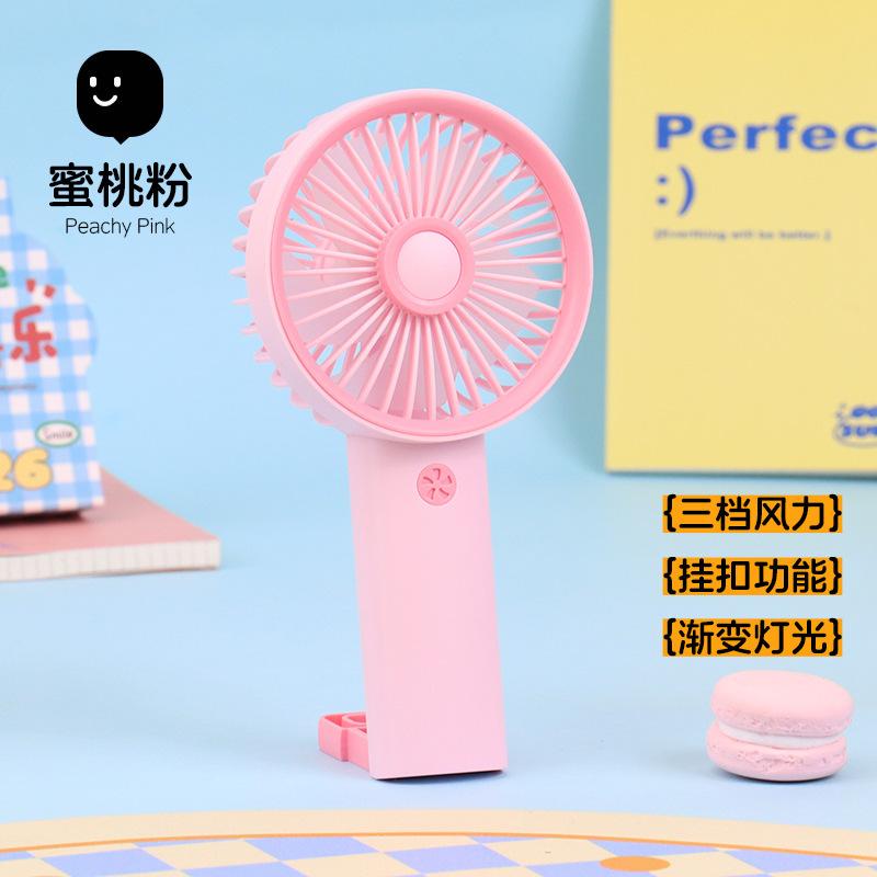 Small Fan with 3 Speed Settings Strong Airflow Low Noise USB Rechargeable Battery Operated Pocket Fan