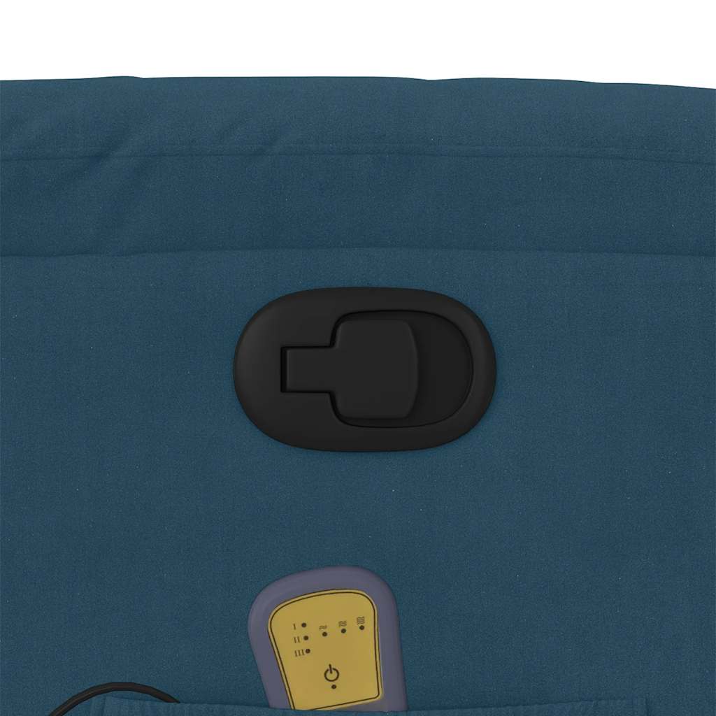 Massage Chair Blue Velvet