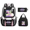 Kpop Demonunters Printed Children'S Pencil Bag Meal Bag Three-Piece Set Elementary And Secondary School Bag