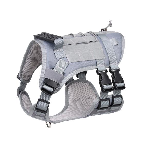 Шлейка для собаки Пряжка с вставкой Регулируемая Прочная фиксация Водонепроницаемая Взрывозащищенная Прогулочная тяга Ткань Оксфорд Средний