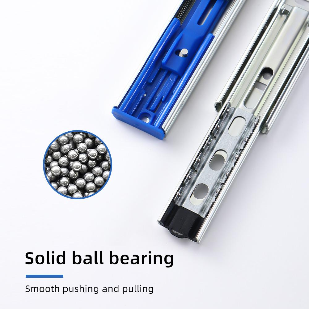 Aoresac 2 шт. направляющие для выдвижных ящиков с мягким закрыванием, сверхмощные стальные направляющие для нижнего крепления ящика, шарик 12 дюймов