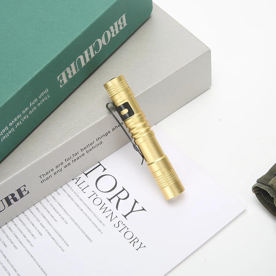 Мини портативный светодиодный фонарик с зажимом, ультра яркий карманный фонарик с высоким люменом для кемпинга на открытом воздухе, чрезвычайная ситуация