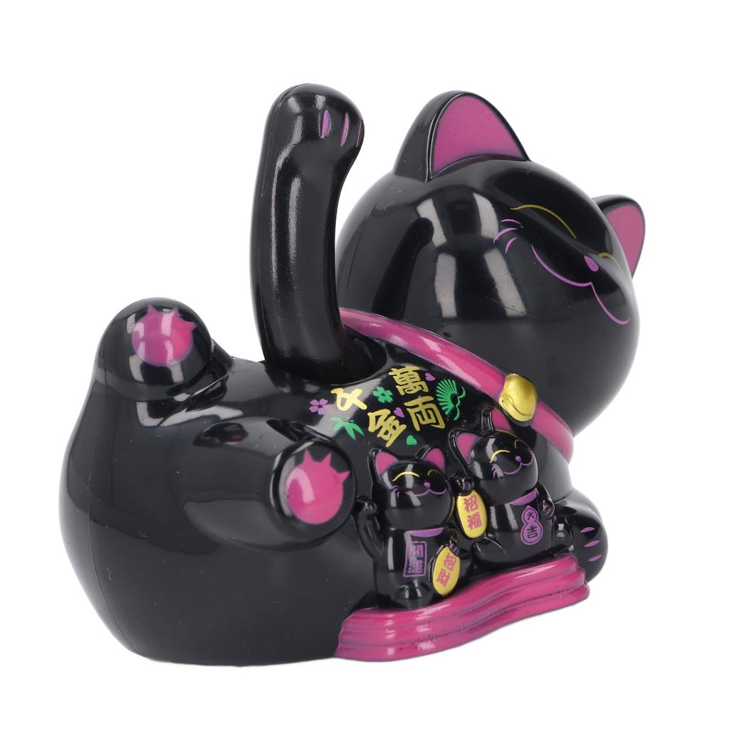 Solar Waving Cat Innovative Cute Auto Waving Arm Solar Powered Fortune Cat for Car Dashboard Checkout Counter Start Business
