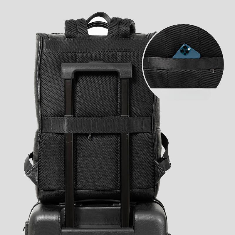 Рюкзак из натуральной кожи, сумка для дальних поездок, компьютерный рюкзак, модная повседневная сумка большой вместимости