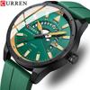 Men's Waterproof Luminous Business Calendar Quartz Watch Comfortable Silicone Strap Sports Watch