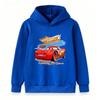 Kids Boys Girls Pullover Hoodie, Cool 96 Racing Car Print Long Sleeve Casual Hooded Sweatshirt for Children, Comfortable Soft Top for Daily Wear and S